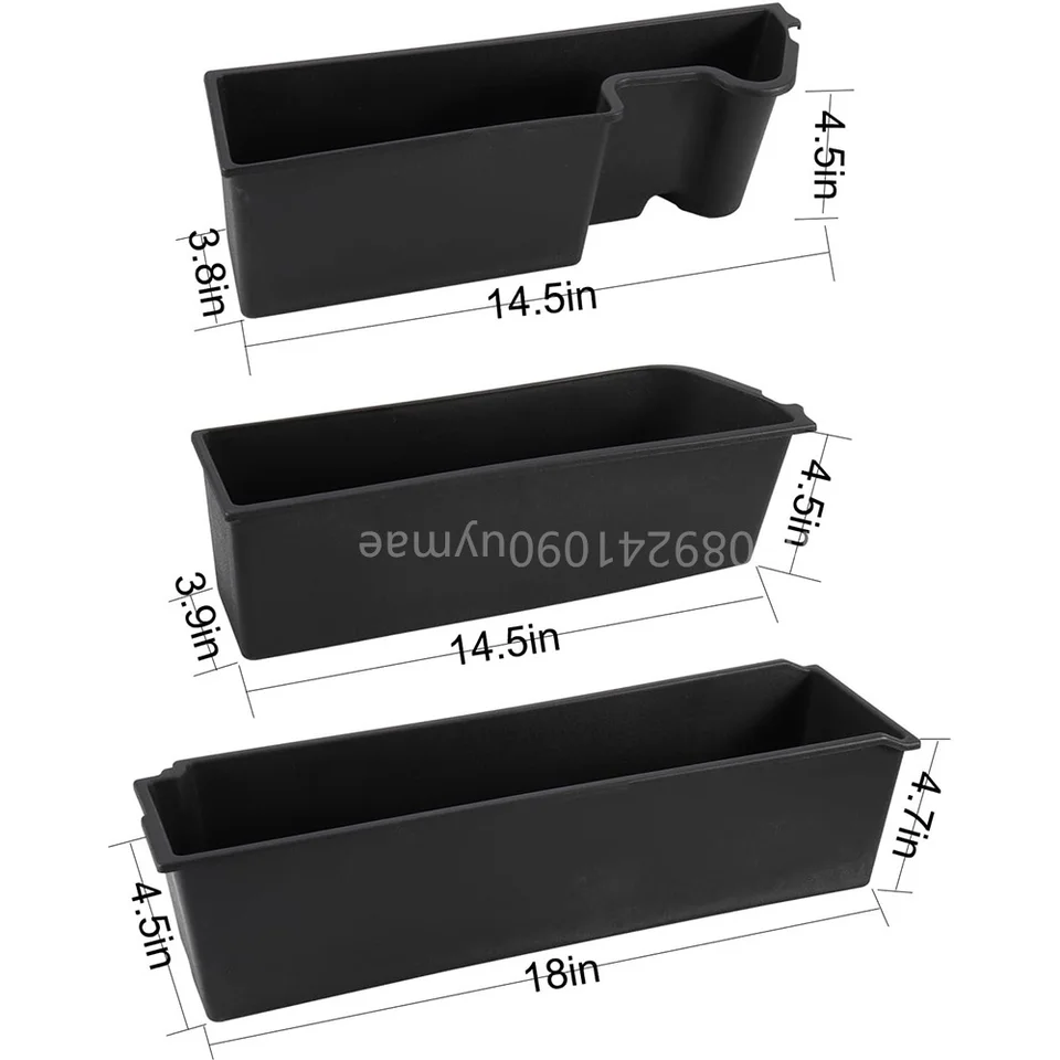 AUTOTSLBST 4PCS Door Storage Pockets For Ford Bronco 4-Door 2021-2024 - Interior Organizer Box & Cup Holder - View #4