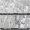 Clothes Drying Rack Laundry Foldable Drip Hanger with 9 Clips, Wall Mounted Suction Cup Clothespins for Socks Gloves Towels 3