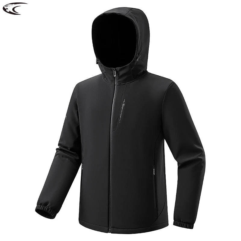 

LNGXO Fleece Softshell Jacket Men Waterproof Windproof Warm Windbreaker Hiking Camping Climbing Raincoat Winter Jackets For Men