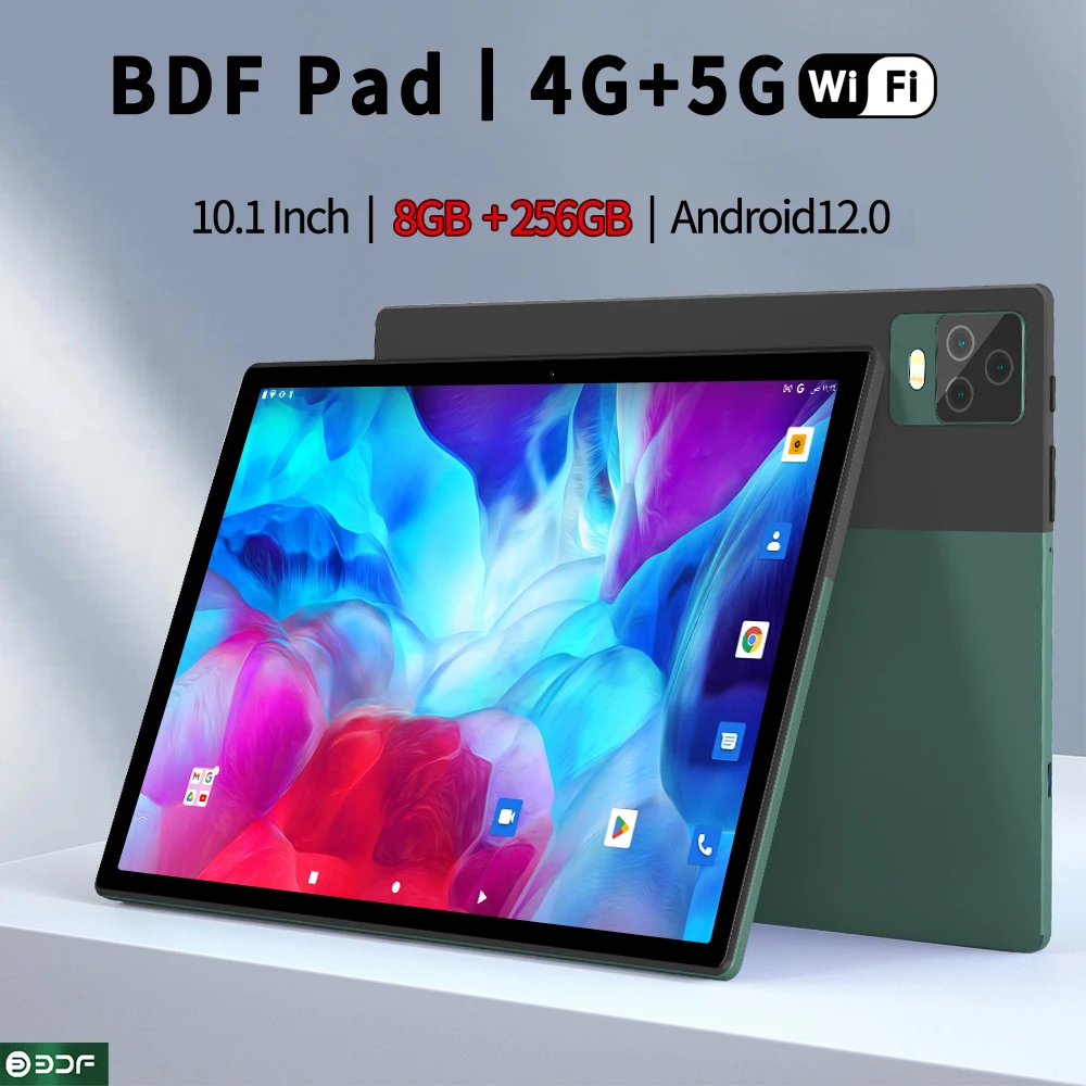 Nuovo Tablet Android 12 Da 10.1 Pollici 4G Lte Telefonata 8Gb Ram 256Gb Rom Dual Gps Bluetooth Wifi Google Tablet Pc