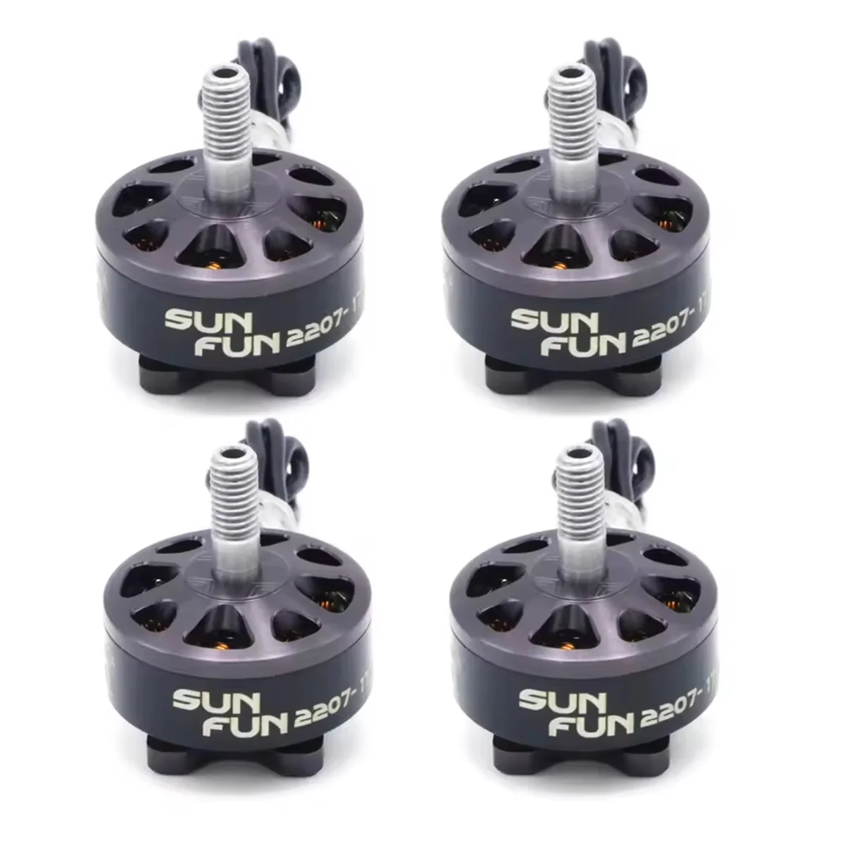 ABME SUN FUN 2207 1750KV CW 스레드 FPV 레이싱 브러시리스 모터 RC 드론 쿼드콥터 예비 부품 4개 2207 1750KV