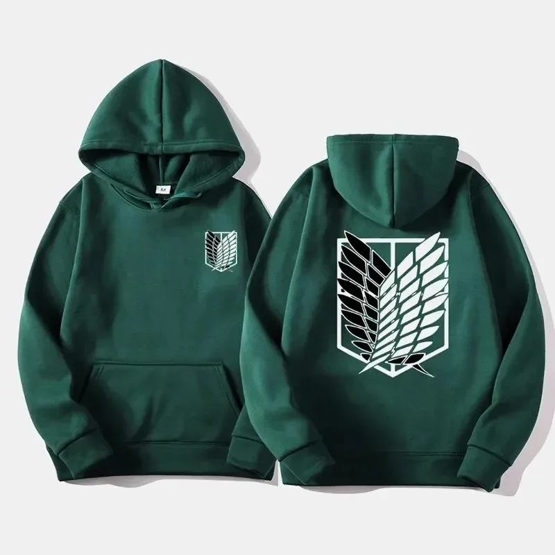 Attack on Titan Anime Pattern print Hoodie Men Women Streetwear Pullover Harajuku Shingeki no Kyojin Sweatshirt Loose breathable 5