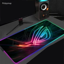 

Large Mouse Pad RGB ASUS Gaming Mouse Pad Rubber Gamer Computer Mousepad Carpet XXL Keyboard Desk Play Mat Pads Led Backlight