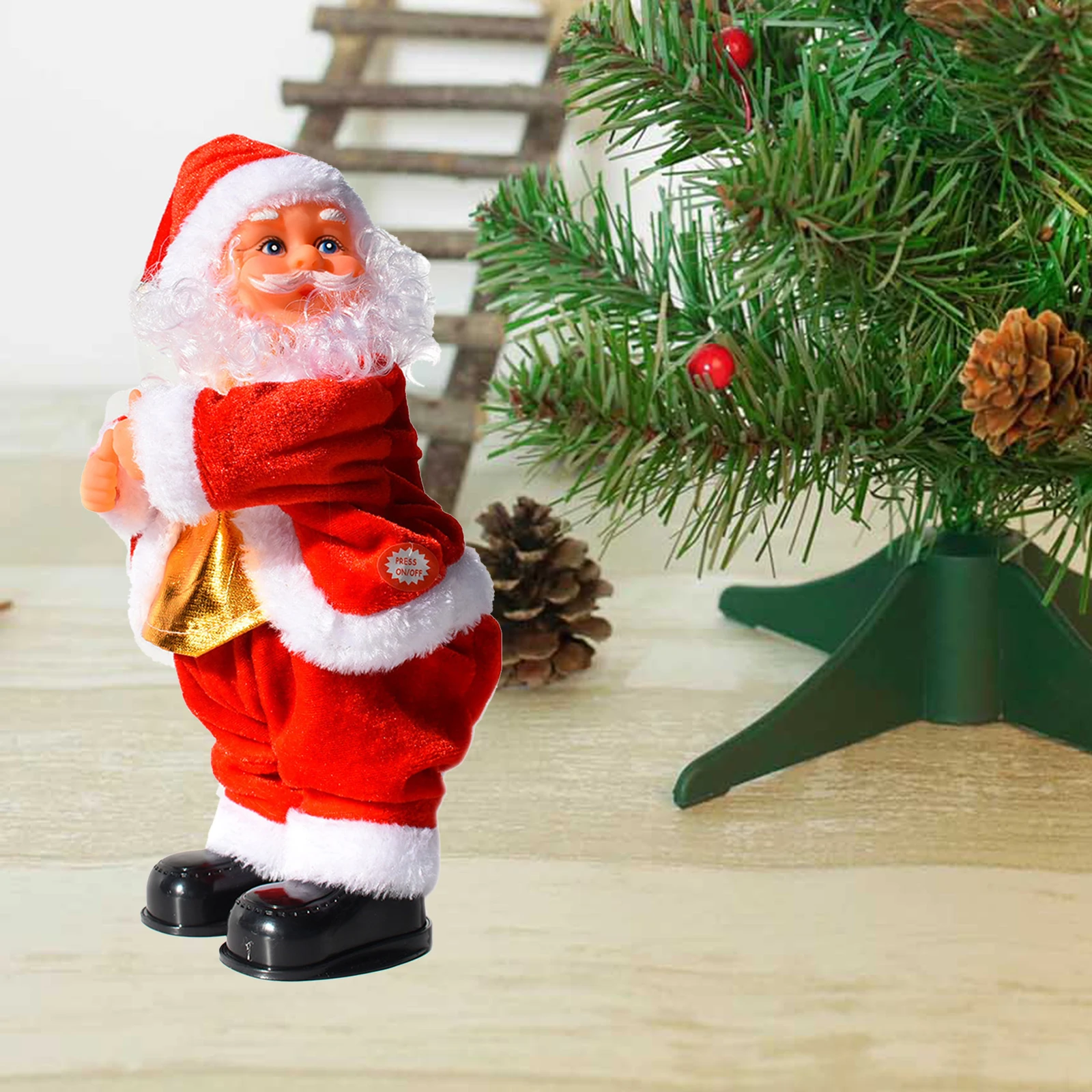 Music Electric Santa Claus Doll Shaking Head Hips Santa Claus