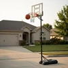 Basketball Hoop, 5-7 ft Adjustable Height Portable Backboard System, 32 inch Basketball Hoop & Goal, Kids & Adults Basketball Set with Wheels, Stand, and Fillable Base, for Outdoor/Indoor