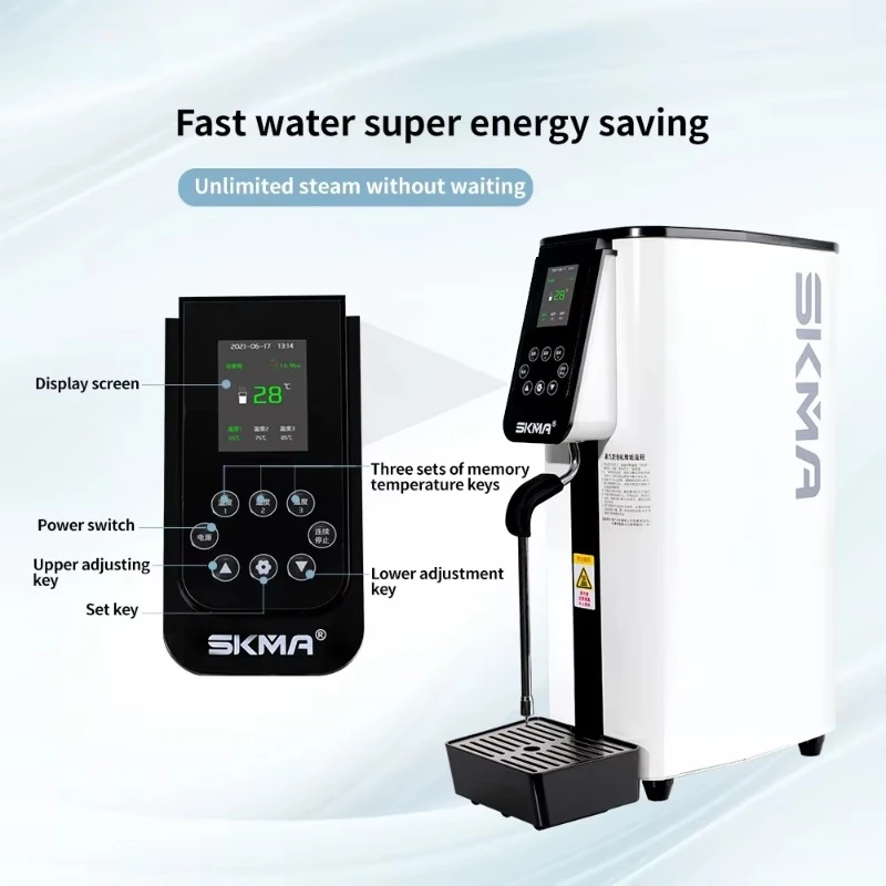 Water Boiler Coffee Milk Foam Maker Fully Automatic Single Head Milk Steamer Frother Commercial Heating Steam 5