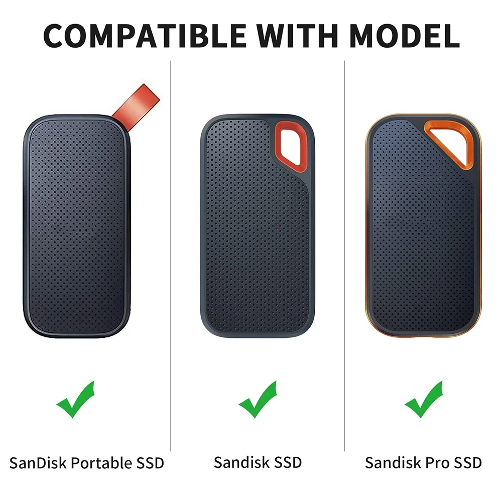 Hard Case for Universal MP3/MP4/SanDisk Extreme Pro/SanDisk Extreme Portable External SSD 1TB/2TB/4TB,Travel Cover Storage Bag