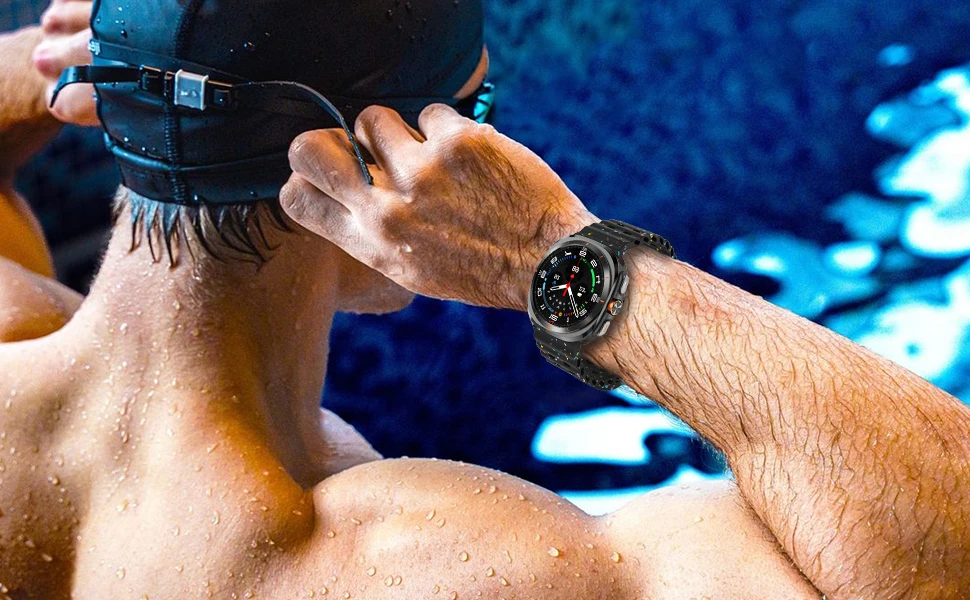 Sportarmbänder für Samsung Galaxy Watch Ultra 47 mm Zubehör Original Marine Armband Armband Correa Galaxy Watch 8 Ultra Band – Detail 12