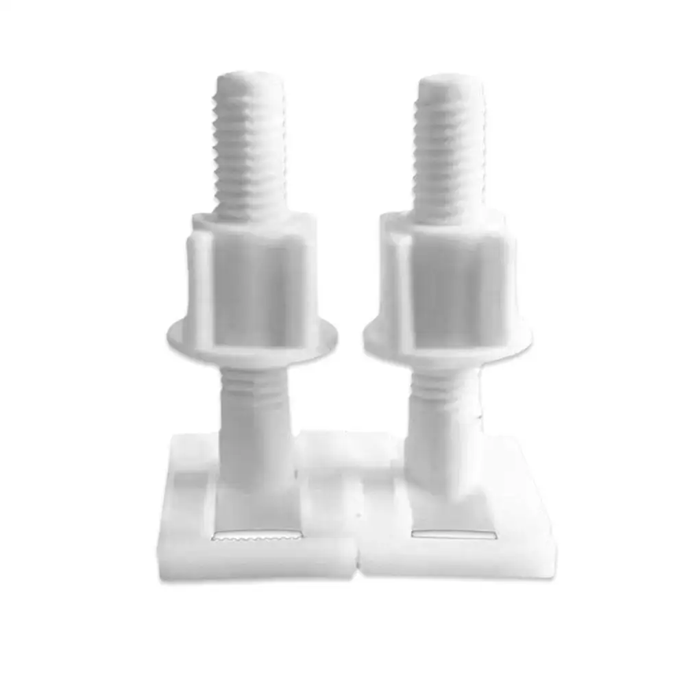 Plastic Toilet Lid Hinge Repair Bolts Accessories Screws Washers Set Universal Replacement Toilet Lid Set Screws