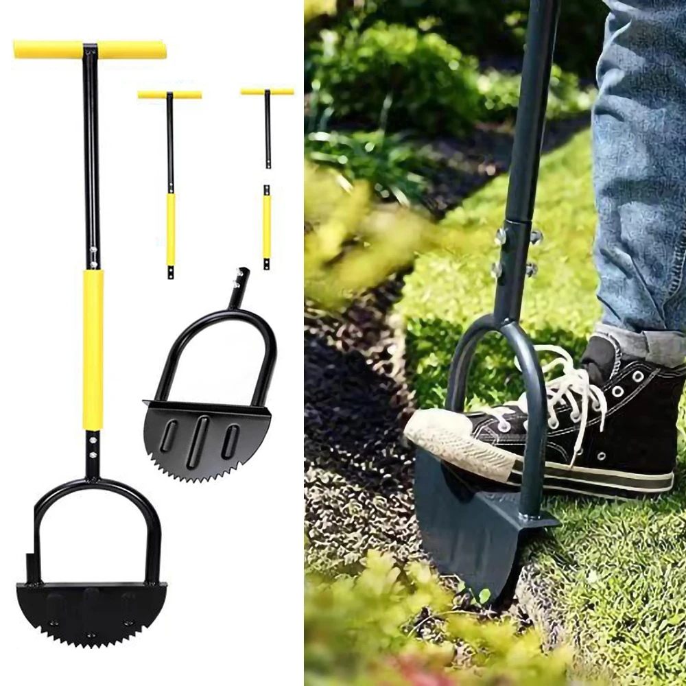 Serrated Handheld Grass Cutter Half Moon Lawn Edger Wearresistant