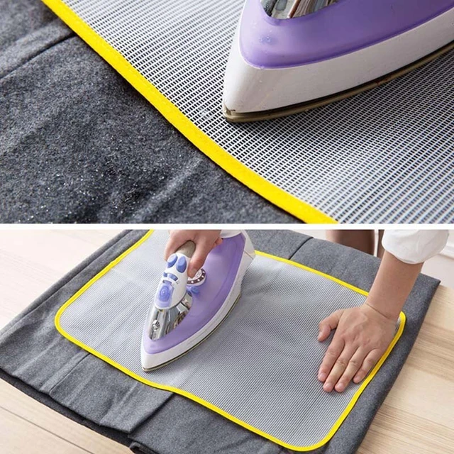 Temperature Resistance Ironing Scorch Heat Insulation Pad Mat Household  Mesh Ironing Board Protective Cloth Cover (Random Color) - AliExpress