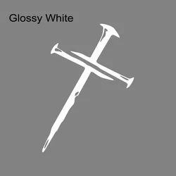 Creative Waterproof Vinyl Decal Sticker for Cars and Motorcycles - God Bless Design (Glossy White)