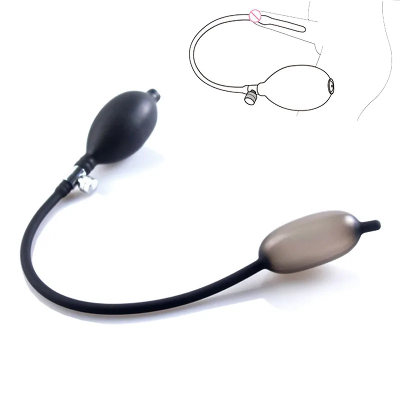 Silicone Urethral Dilator Urethral Dilator Secret Delivery Soft Silicone Inflatable Urethral Dilator Sounds Rods Urethra PUMP Sounding Sex Toys for Men Penis Plug Massager