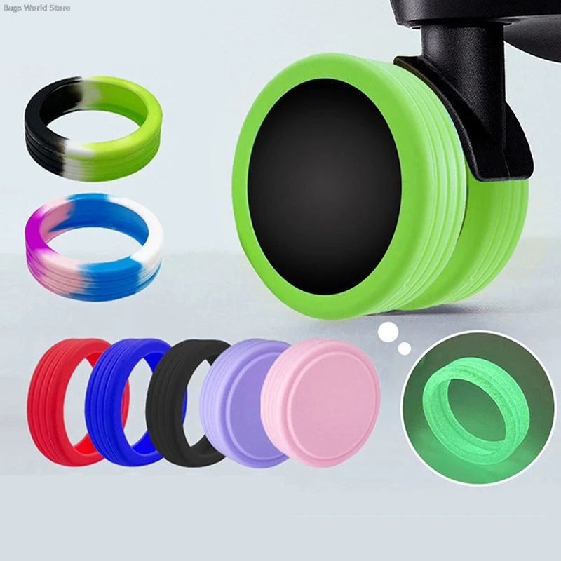 

4Pcs New Luggage Wheels Protector Travel Luggage Suitcase Reduce Noise Wheels Cover Silicone Wheels Caster Accessories