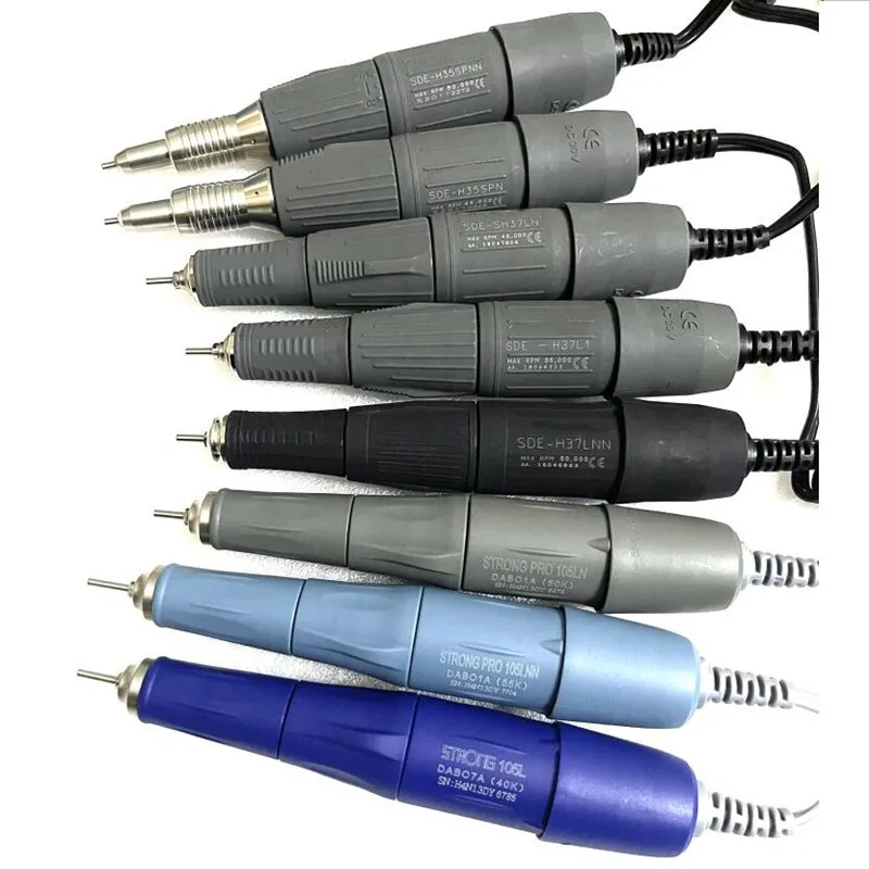45000RPM STRONG 210 SDE-H37LN H37L1 35K & 45K RPM Nail Drill Manicure Machine Pen Micromotor Polishing Handpiece 2.35mm 2