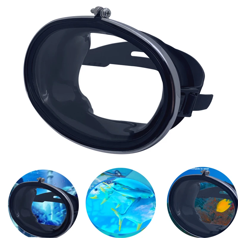 Snorkelling Anti Leak Full Face Mask Snorkel Set Scuba Free Wide View Anti-fog Swimming Goggles Professional Round Diving Equipm