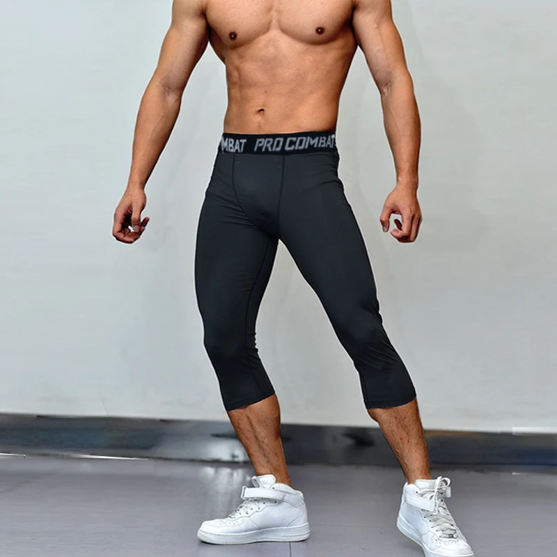 Herren Gym Leggings Workout Shorts Sport Tragen Running Strumpfhosen Compression Basketball Leggings Spandex Gym Laufhose Für Männer