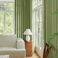 Shu Rou Modern Simple High Shading Chenier Curtains Soft and Skin Friendly Living Room Bedroom Curtains 1