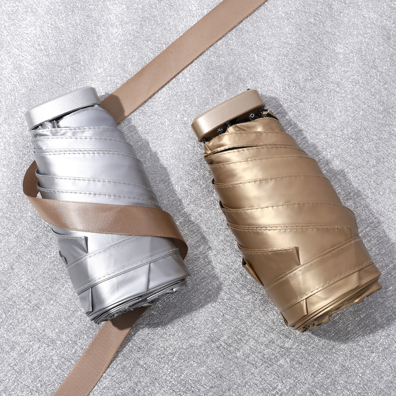 Sunscreen flat  umbrella pocket, sun umbrella, rain umbrella, small and portable, ultra light small umbrella