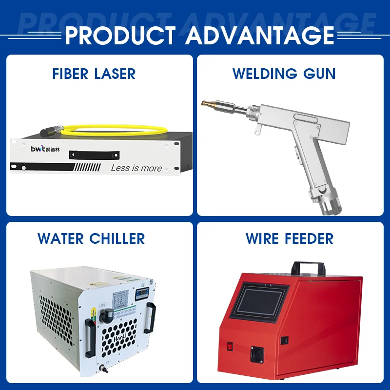 1500W 2000W 3000W 4 in 1Handheld Laser Welder for Metal Water Cooling Fiber Laser Cleaning Cutting Welding Machine