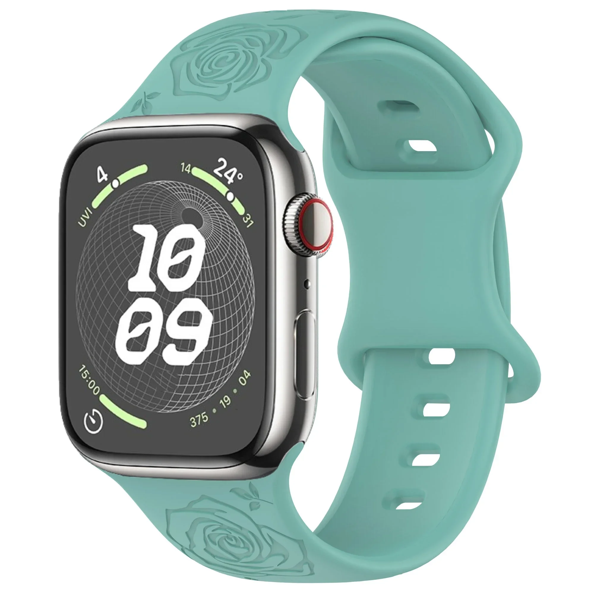 Engraved Silicone Strap with Pattern Design