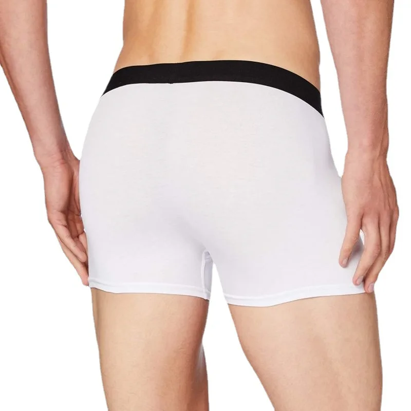 5pcs Sublimation DIY White Blank Polyester Boxer Briefs For Valentine and Father's Day Size S-2XL 5