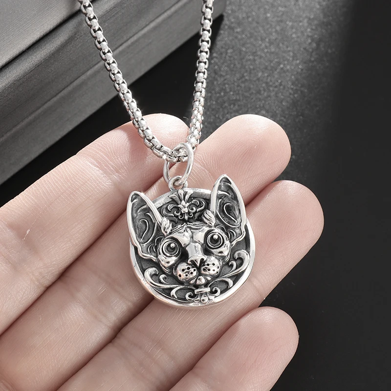 Ciondolo Testa Di Gatto Carino Occhi Grandi Collana Di Animali Gatto Grasso Donne Ragazze Fascino Regalo Di Gioielli Per Feste Alla Moda