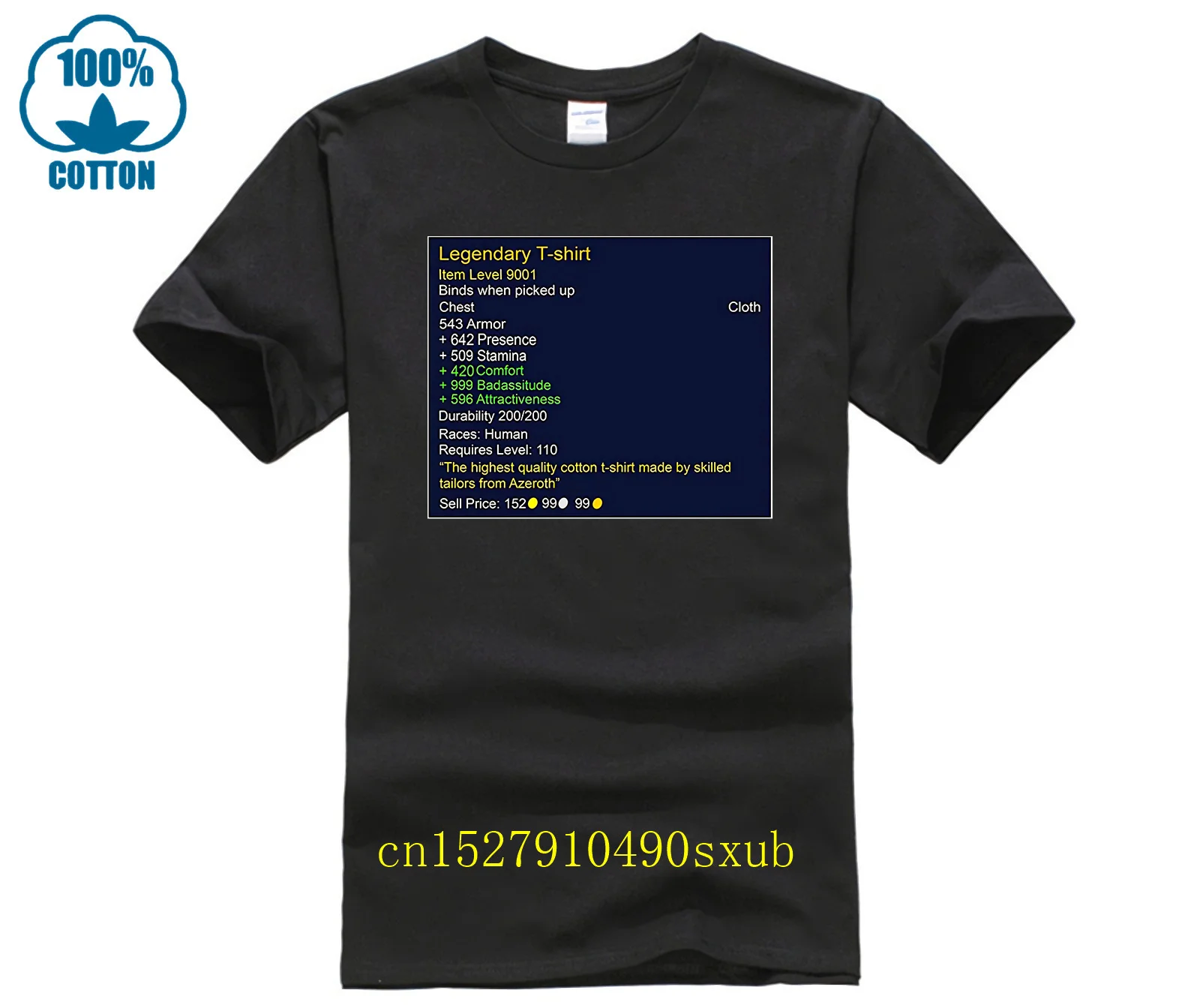 Merchdistributor World Of Warcraft Legar Shirt Parody