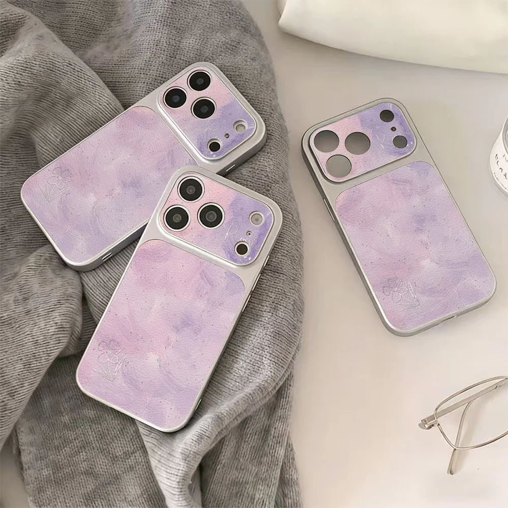 Purple Watercolor Floral Literary Style Phone Case