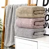 thicken Bamboo Charcoal Coral Velvet Bath Towel For Adult Soft Absorbent Quick-Drying Towel Home Bathroom Microfiber Towel Sets 3