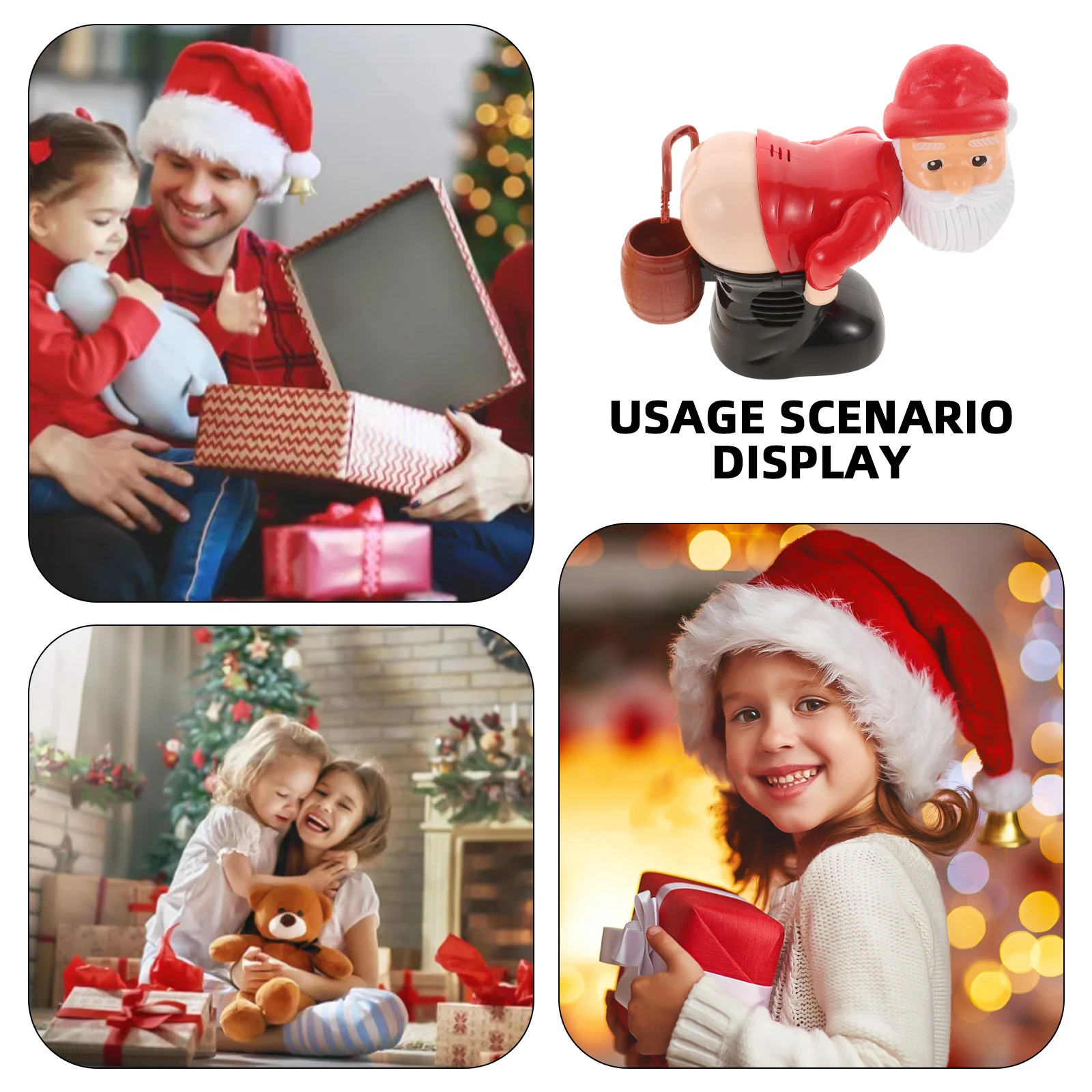 Funny Santa Fart Bubble Blower Christmas Present Automatic Bubbles Machine Outdoor Play Maker For Parties Bubbles Blower Toy 5