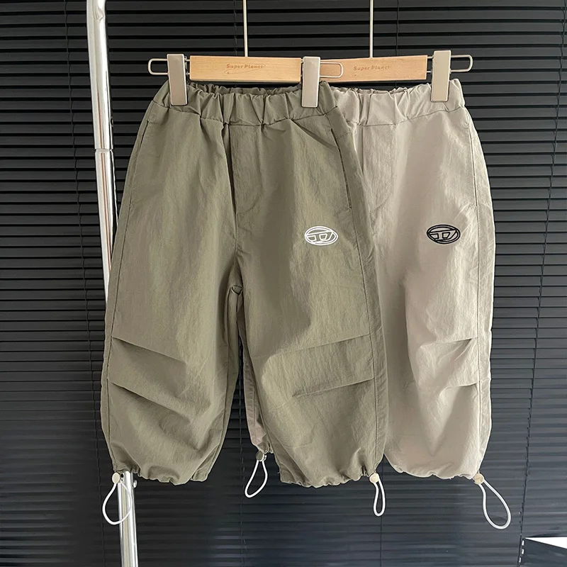 2-7Y Spring Summer Children Pants Boys Cotton Thin Loose Spliced Daily Casual Trousers Toddler Wear Kids Clothes boys pants,kids pants