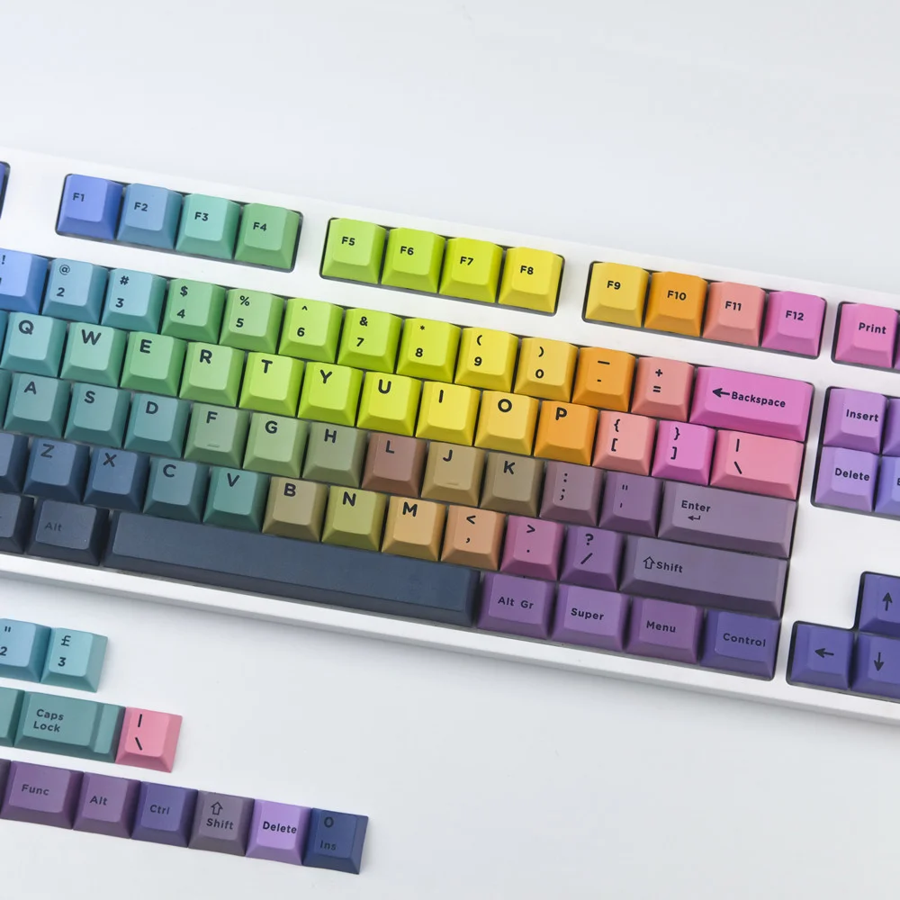 De Cereja, Gradiente Chan, Keycap Mestre, Shift 1.75U, GK6, GK64, 1 Conjunto
