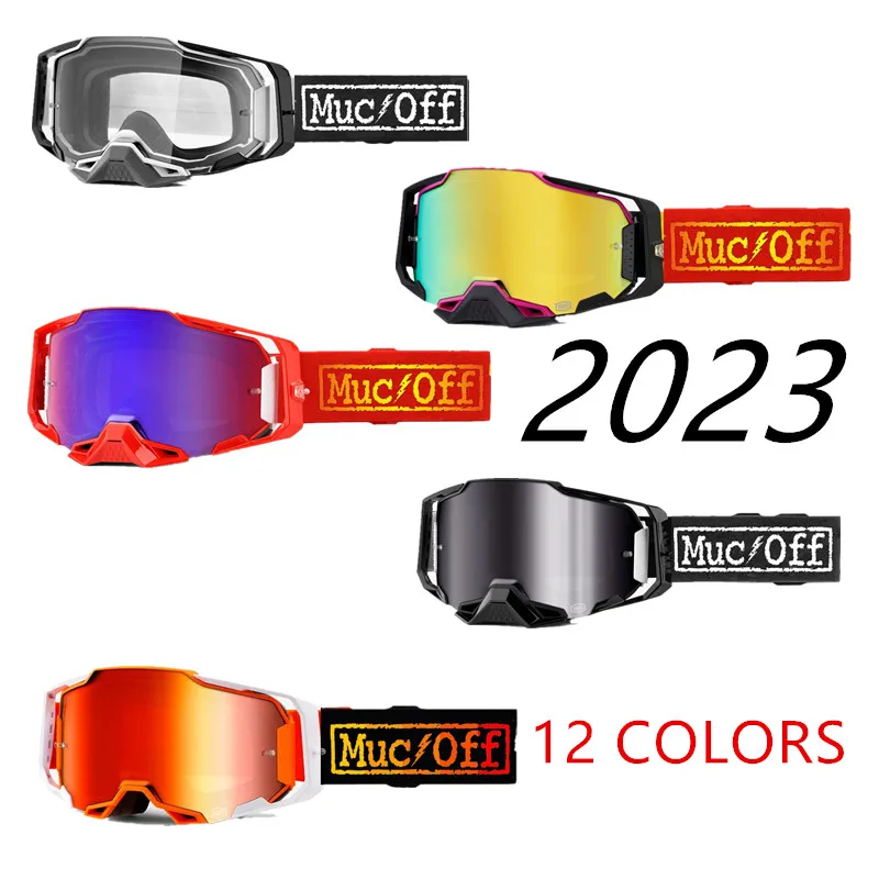 2023 Muc Off Occhiali Protettivi Motocross Occhiali Da Sole Moto Antiappannamento Occhiali Da Sole Moto Sport All'Aria Aperta Mountain Bike