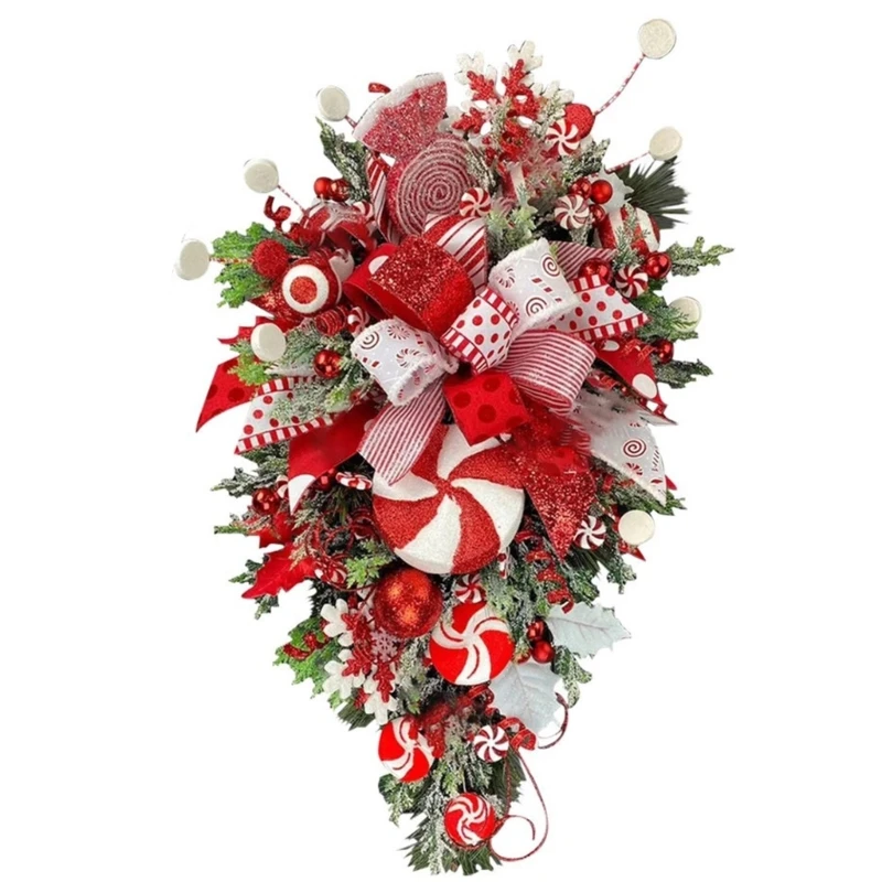 Christmas Front Door Wall Hanging Decor, Xmas Decor Wreath Xmas Wreath