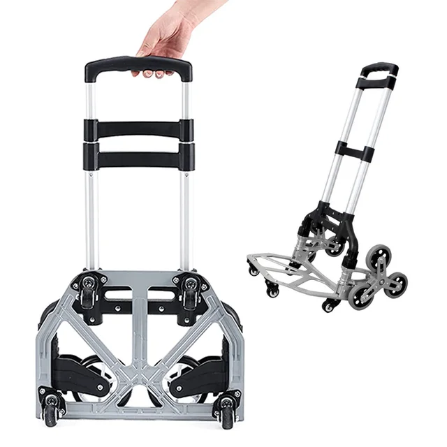 Világítson Fel Az Összes Terepi Lépcsőn Mászó Kocsi Kézi Teherautóval A Bungee Zsinórral Összecsukható Kocsival Emeleti Rakományhoz Stroage Táskával - Image 4