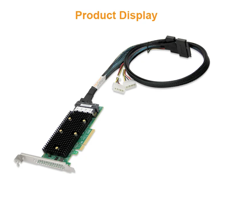 Cabo NVMe U.2, 2xSFF-8643 a 2xSFF-8639, 12Gb,