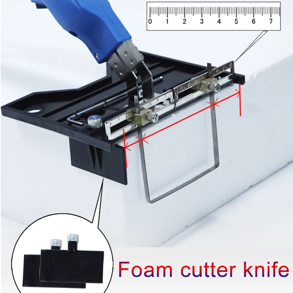 Foam Cutter Knife Electric Hot Knife Thermal Cutter Hand Held 250W Cutter Foam Cutting Tools With Cutter Blades & Accessories testo405 v1 thermal anemometer high precision anemometer pocket hot wire anemometer speed meter measure tools accessories