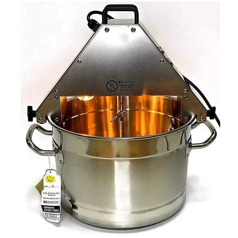 Food Stirrer Pot 10L Stir-fry Machine Food Jam Sauce Mixing Wok 220V Automatic Stir Fry Machine 1