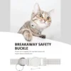 For Air Tag Pet Collar for cats dogs, Reflective Kitten Collar with Airtag Holder and Bell for Girl Boy Cat, Safe Breakaway 4