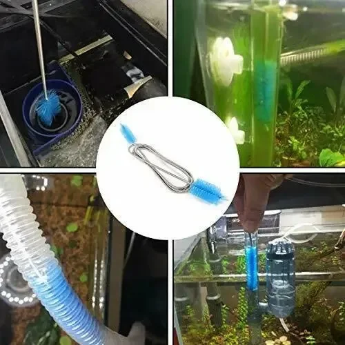 For Aquarium Aquatic Pet Supplies Gravel Hose Fish Tank Accessories Air Lines Aquarium Cleaning Brush Home 45/90CM Aquariums