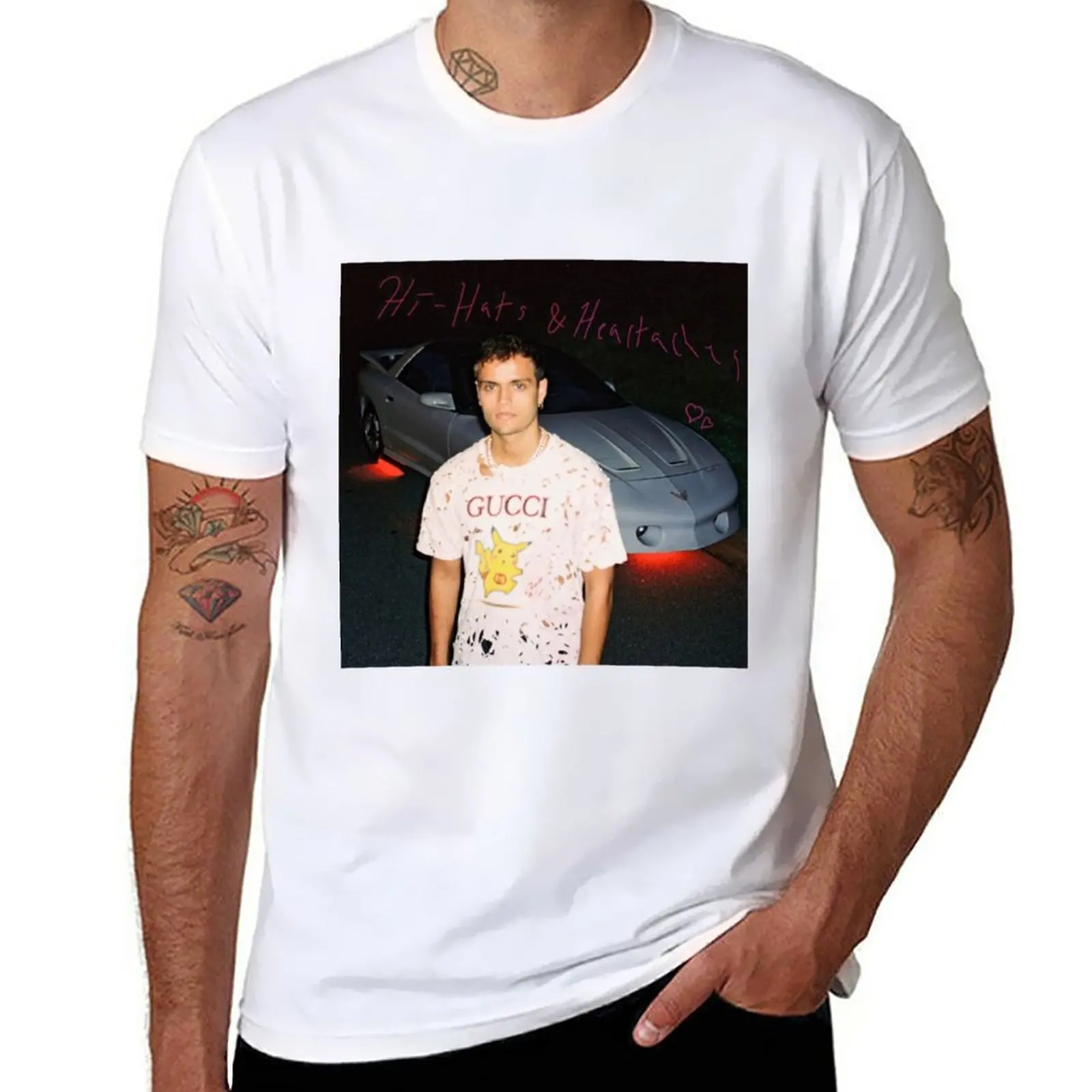 

6 dogs Hi hats and heartaches T-Shirt graphics cute clothes oversized mens t shirt