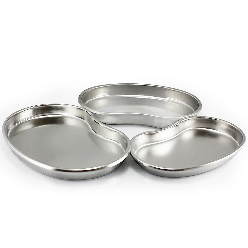 Stainless Steel Kidney Shaped Sterilized Tray Jar Container Bottle Dental Surgical Articles Cosmetic Container Tray 6