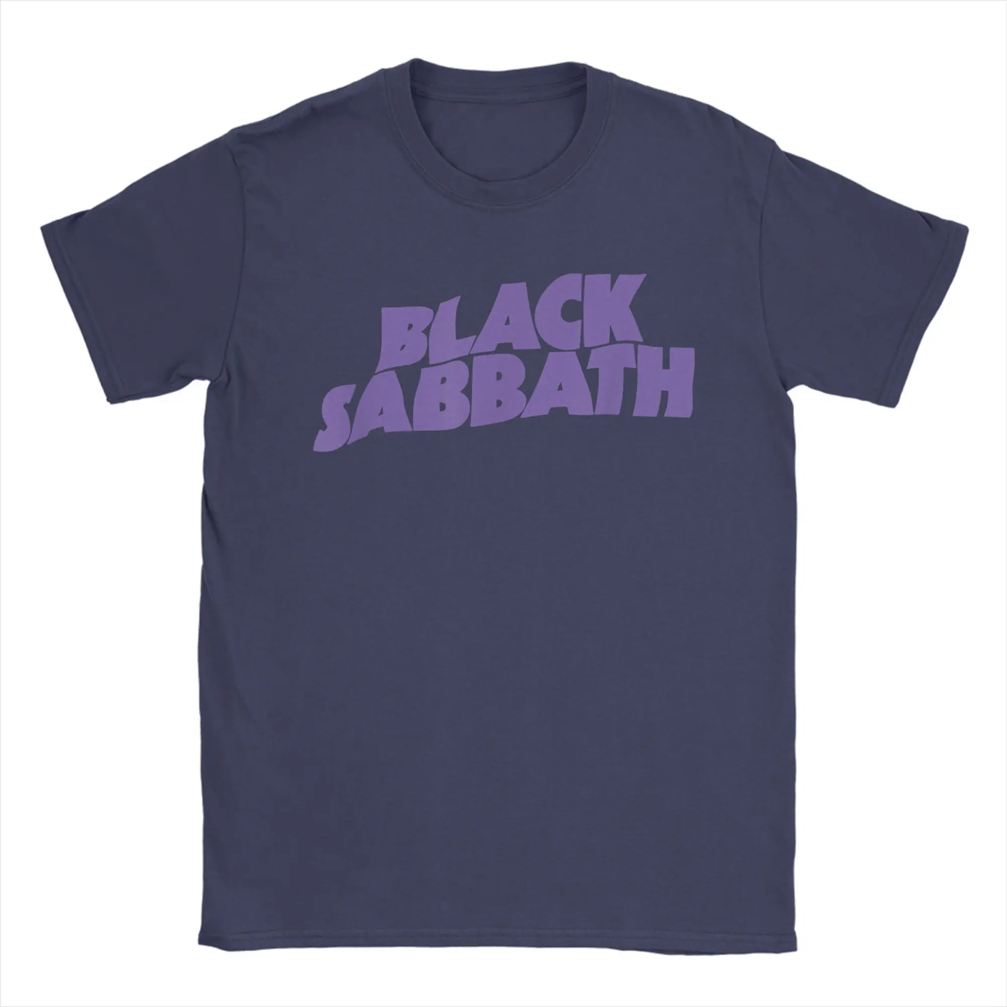 Vintage Inspired Black Sabbath Graphic Tee - Purple Logo, 100% Cotton Leisure Shirt