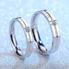 Daifuni 100% S925 Sterling Silver Love Forever Smooth Ring For Men Women Couples Lovers Festival Wedding Anniversary Jewelry 3