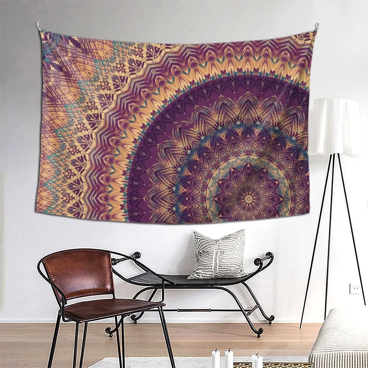

Bohemian Mandala Boho Tapestry Hippie Wall Hanging Aesthetic Home Decoration Tapestries for Living Room Bedroom Dorm Room