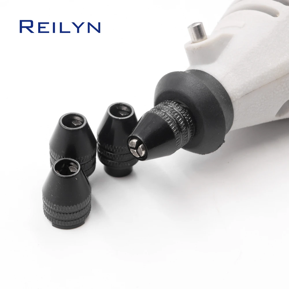 1pc Drill Chuck Multi Quick Change Keyless 4 Sizes Universal Chuck Replacement for Dremel Rotary