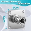 Foam Cannon Nozzle Water Gun Holder Wall Mountable Pressure Washer Accessories Storage Rack Stainless Steel 1/4 Quick Connector 4