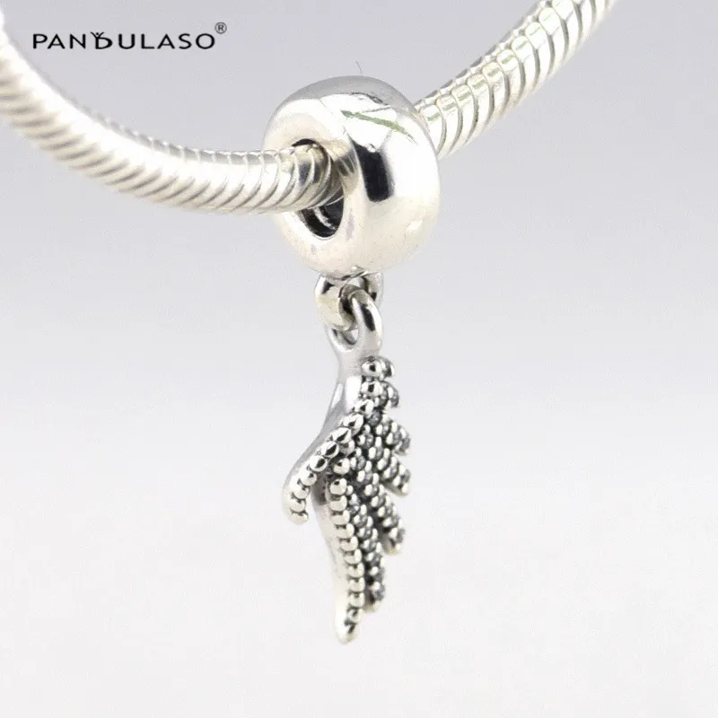 

Charms 925 Silver Jerwelry feather wings Charm Woman DIY Bracelets Beads Bastet Mother Kids Crystals Jewelry Beads