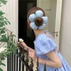 Extra Large Flower Elastic Hair Tie For Women Solid Color Rubber Bands Headband Scrunchie Ponytail Holder Hair Accessories 3